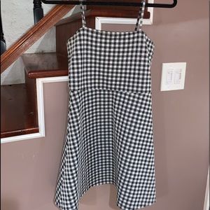 Black & white checkered dress